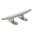 8 inch 200mm Boat Stainless Steel Dock Cleat Open Base Low Flat Polished