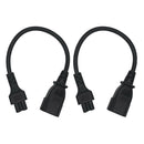 2 Pieces New C14 Male To C5 Female C14-C5-Cable Power