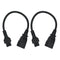 2 Pieces New C14 Male To C5 Female C14-C5-Cable Power