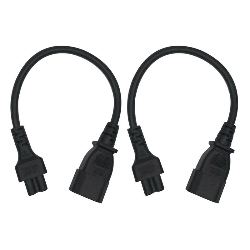 2 Pieces New C14 Male To C5 Female C14-C5-Cable Power