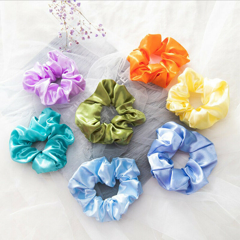 40pcs Silk Hair Scrunchies Ponytail Holder Elastic Bobbles Hair Ties Bands