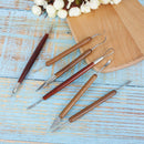 6pcs Clay Sculpting Wax Carving Pottery Tools Modeling assorted pottery to H Gw