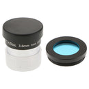 Blue Filter for 1.25" Telescope Accessory & PL 3.6mm Plossl Eyepiece Lens