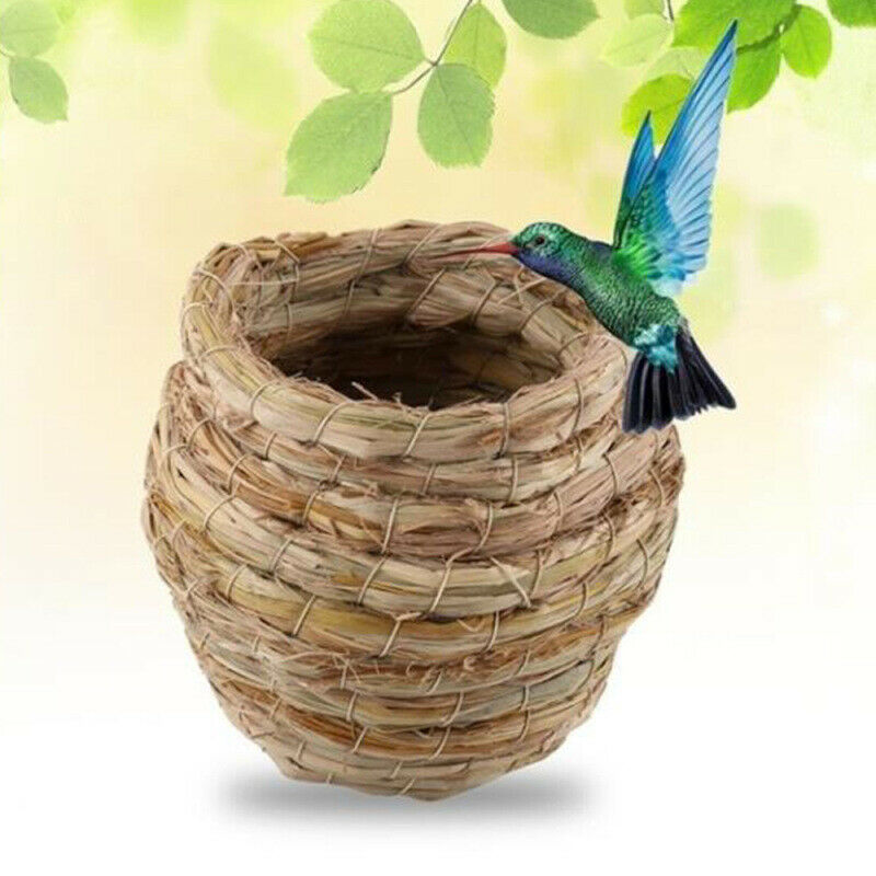 Grass Nest House Snooze Bed Cabin Cave For Guinea Pig Chinchilla Hamst EHG HOC