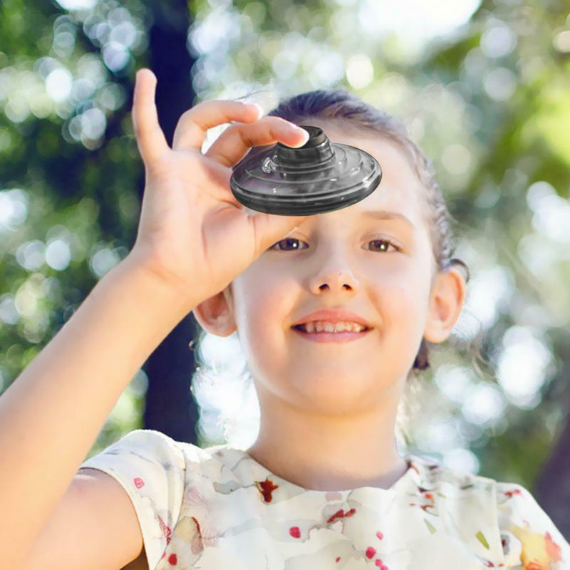 Mini RC Drone UFO Sensor Flying Gyro Kids Induction Aircraft Toys (Black)