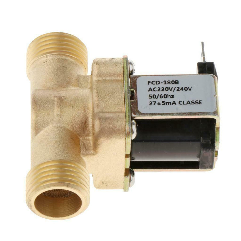1/2 Inch Electric Solenoid Valve DC12/24/220V Solar Coil Valve for Water DC220V