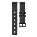 22mm Silicone Wristband Bracelet Strap Belt for Garmin Vivoactive 4 (Black) A