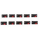 10pieces Push Release Connector Plate Stereo Speaker Terminal Black