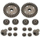 16Pcs Upgrade Parts Motor Driving Gear Metal Differential Gear Combo Set Made of