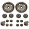 16Pcs Upgrade Parts Motor Driving Gear Metal Differential Gear Combo Set Made of