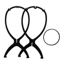Plastic Wig Display Stable Durable Wig Hair Hat Stand Hair Holder Display - A3U3