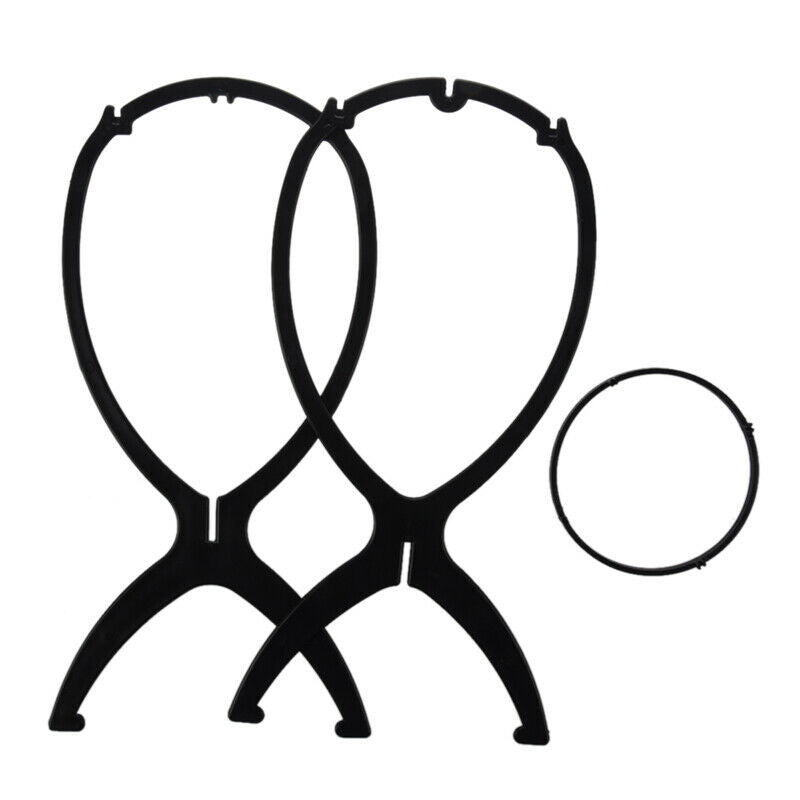 Plastic Wig Display Stable Durable Wig Hair Hat Stand Hair Holder Display - A3U3