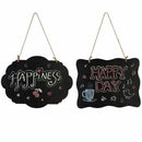 Chalkboard Sign Double-Sided Message Board with Hanging String - 2 pcs U9M1