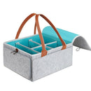 Large Diaper Caddy Organizer Baby Nursery Storage Basket With Zipper Lid An E3N4