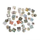 46PCS Snowman Christmas Decor Box EBaling Stickers Diy Xmas Gift Bag EBaling  â„–[