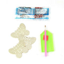 3pcs DIY Metal Full Special Shape Drill Diamond Painting Butterfly Keychain