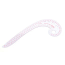 11.8" Long Comma Shaped Plastic Transparent French Curve Ruler Spl`US