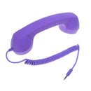 3.5mm Retro Radiation-Proof Telephone Handset Cell Phone Receiver (Purple)
