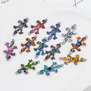 Wholesale 10pcs Metal Gecko Connectors For Pendant Fit Charm Necklace Bracelet