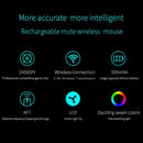 Gaming Mouse Rechargeable Wireless Silent 7 LED Backlit USB Optical Ergonomic bs
