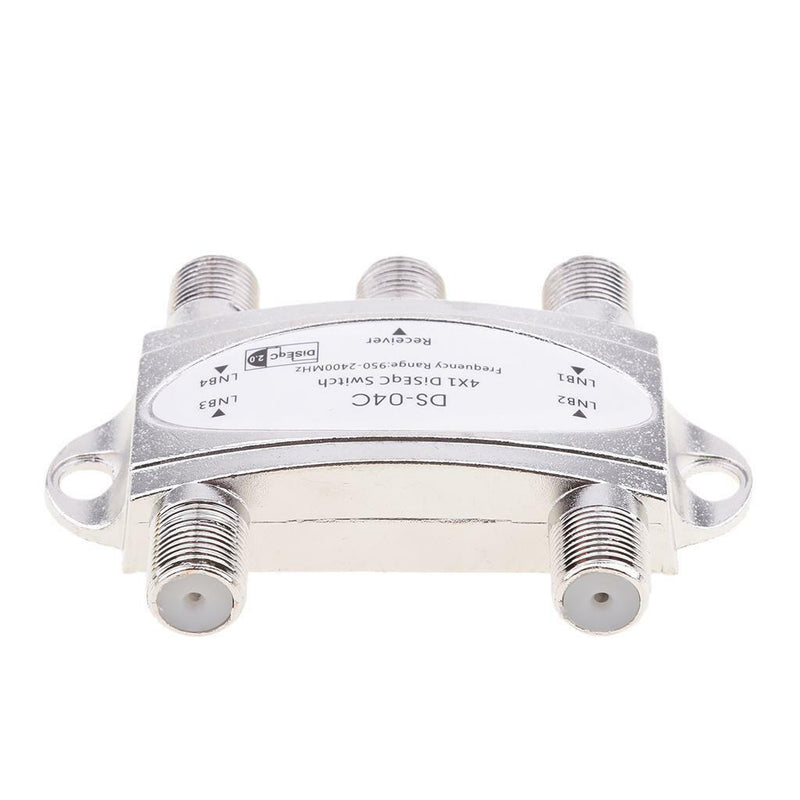 4x1 Premium Wideband DiSEqC 1.0 Satellite Switch FTA Dish LNB LNBF