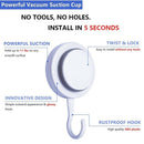 Powerful Suction Cup Hooks-Organizer Holder for Towel,Robe,Loofah-Waterproo