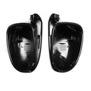 1 Pair Black Rearview Wing Mirror Cover Casing For Volkswagen For- Jetta Go