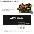 1X(5 Port Hdmi Selector Splitter Switch Switcher 1080P Video Audio Converte