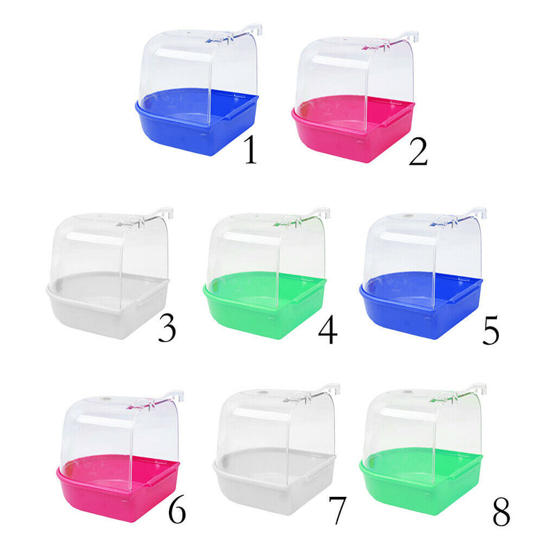 4x Bird Shower Bathing Tub For Budgies