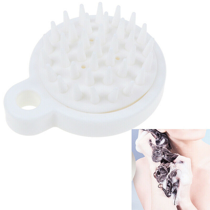 Silicone Head Body Shampoo Scalp Massage Brush Comb Hair Washing Comb Bath T BX