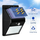 4 Pack Split Solar Lights Outdoor Waterproof Motion Sensor Wall Light 20 Le