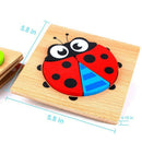 Animal Puzzle Children 1 2 3 4 Years Old, Educational Toys Gifts 5 Pieces T