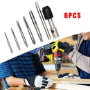 6Pcs M3-M8 Tap Drill Set T Handle Ratchet Tap Wrench Machinist Tool