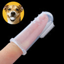 2X Pet Dog Cat Soft Finger Toothbrush Dental Care Massage Teeth Clean Brush