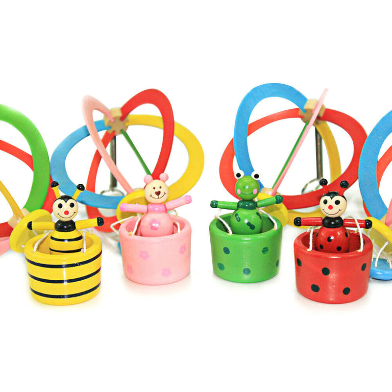 Baby wooden Hanging bed toys/ cartoon hot air balloon design for gifts