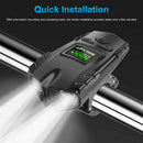 Rechargeable Bike Light Front Rear Headlight Taillight USB Bicycle Power Display