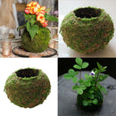 Set of 3 Artificial Moss Flower Pot, Decorative Faux Green Moss Covered Planters