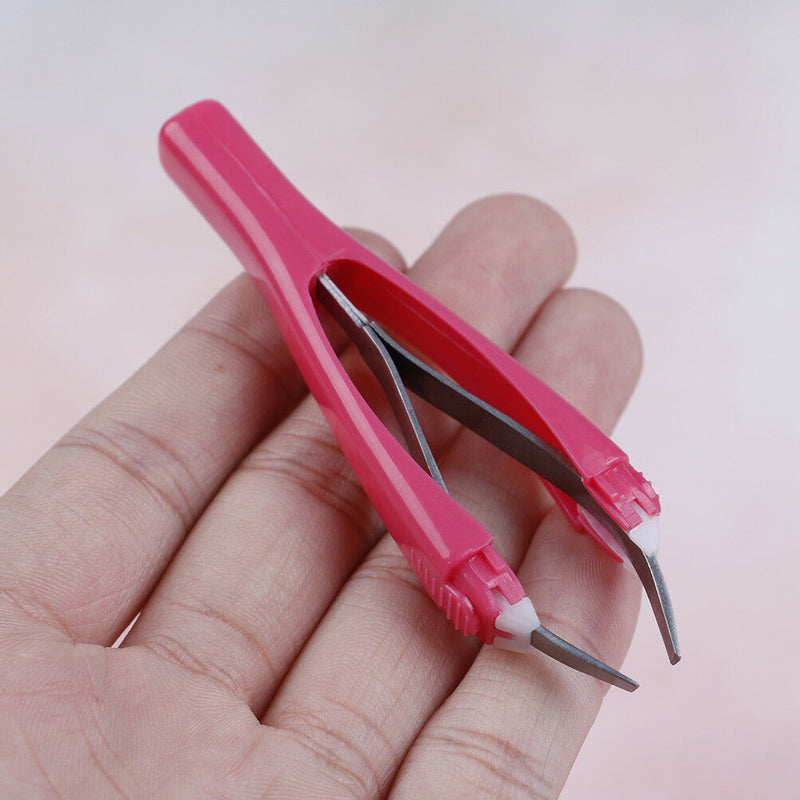 Matically retractable non-slip cosmetic eyebrow tweezers hair removal M&O FT