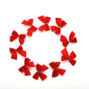 12X Bow Christmas Tree Decoration Xmas Bowknot Party Garden Wedding Ornament  JR