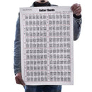 Acoustic / Electric Guitar Chord & Scale Chart Poster Tool Lessons Music Le