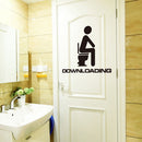 Removable DIY Toilet Seat WC Bathroom Art Vinyl Home Decals Decor Wall Sticke FT