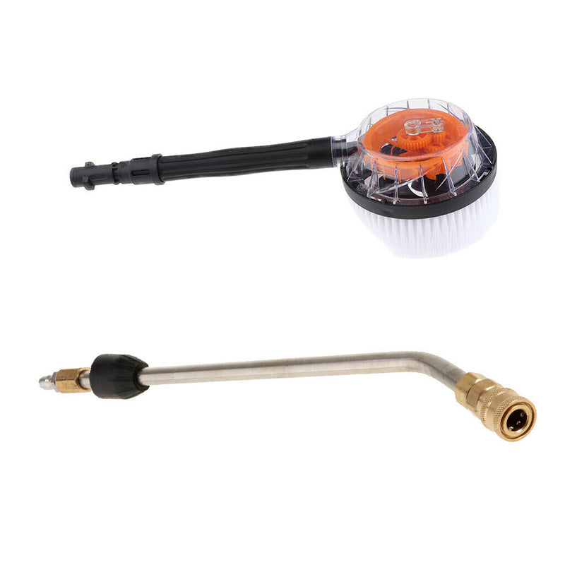 2 x 1/4inch Quick Connect Pressure Washer Rotary Brush Rotating Wash Brush