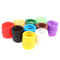 50Pcs Hollow Multi Color Rubber Soft Keys Locks Cap Topper Keyring Elastic C Nw