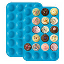 24 Cavity Silicone Muffin CupCake Cookie Chocolate Mould Pan Baking Tray Mold