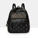 New Washed Leather Rivet Shoulder Bag Korean Leisure Travel Bag College Win