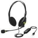 USB Headset Headphones Wired with Microphone MIC for Call PC Computer Laptop