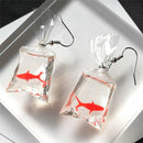 Handmade Fish Earrings Water Bag Dangle Hook Pendant Earrings Girl JewelryME