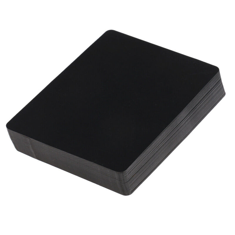 Portable Board Game, Black Waterproof Mini Poker Card Playing Cards Plastic