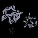 10 sets medium lock on nylon control horn and clevis 21mm set rudderB ysTEUS