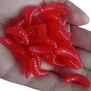 100Pcs 2cm Fishing bait artificial soft bait lures lifelike simulation worm